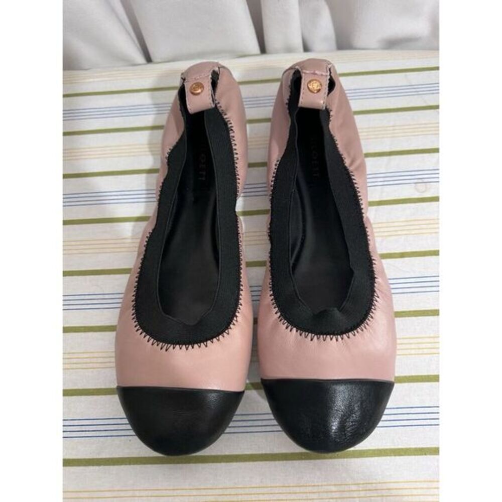 Siloett Ballet Flats Pink And Black Size 39, Size‎ 8 USA.